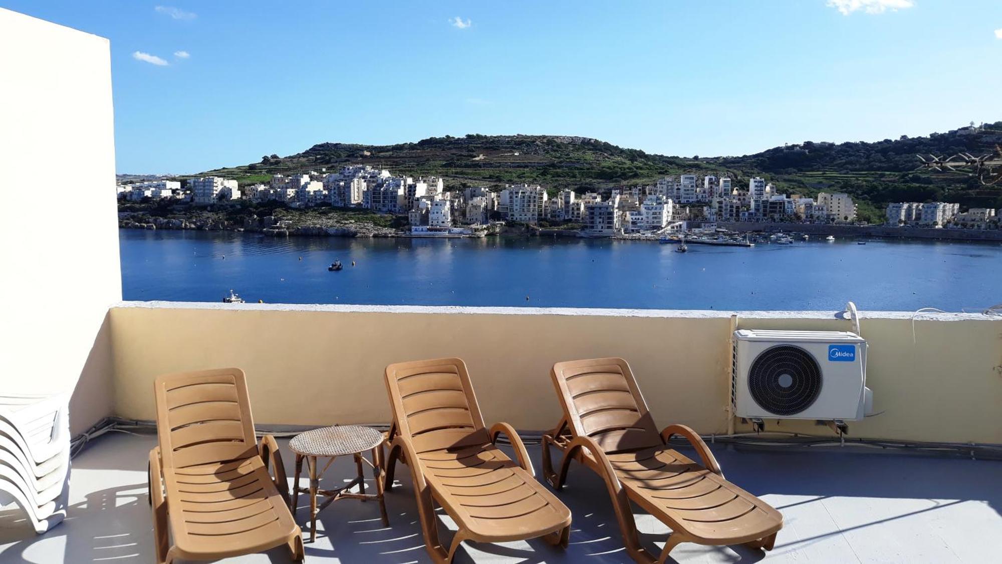 Bayview 2 Bedroom Seaview Apartment With Large Terrace With Panoramic Views - By Getawaysmalta St. Paul's Bay Exteriör bild