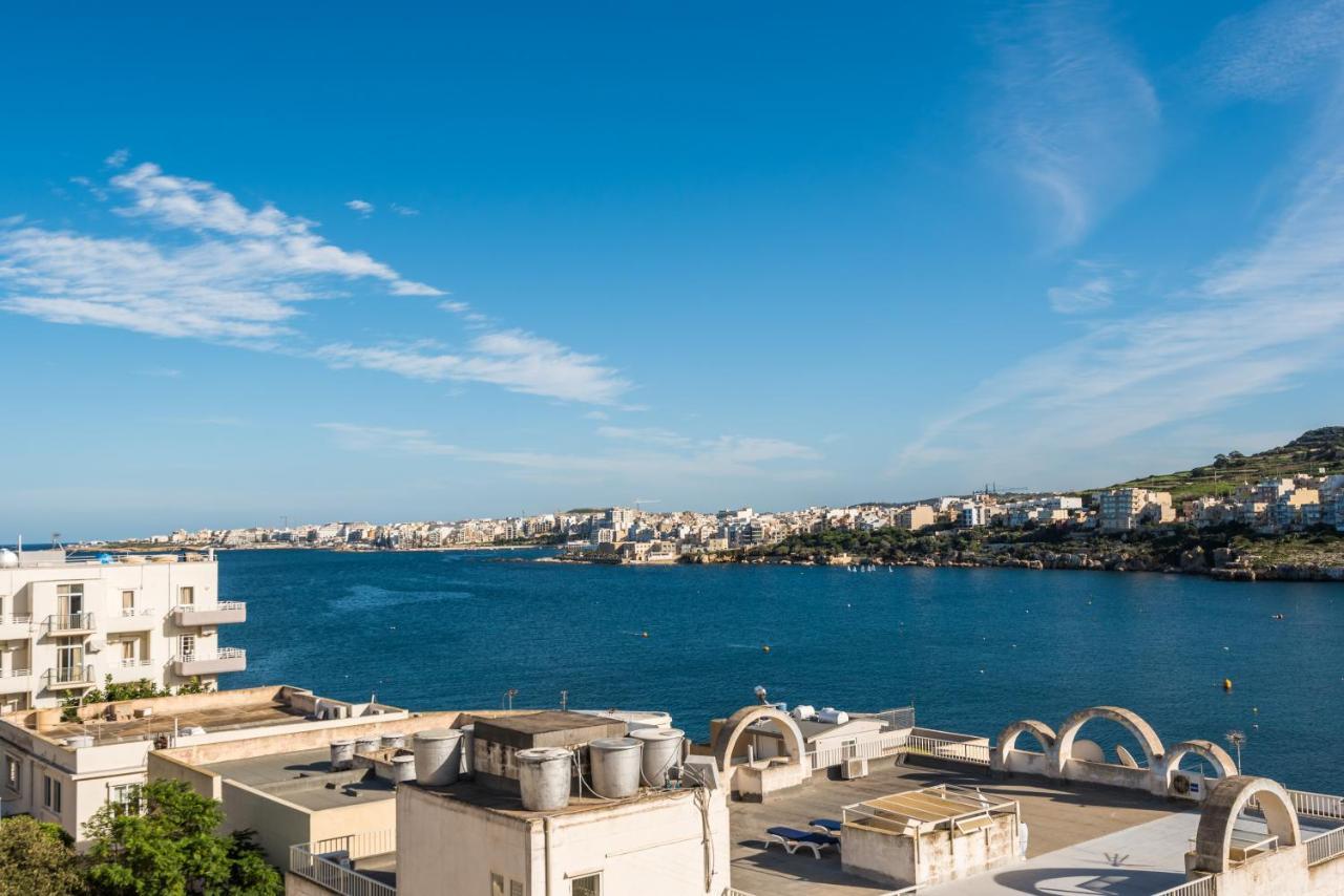 Bayview 2 Bedroom Seaview Apartment With Large Terrace With Panoramic Views - By Getawaysmalta St. Paul's Bay Exteriör bild