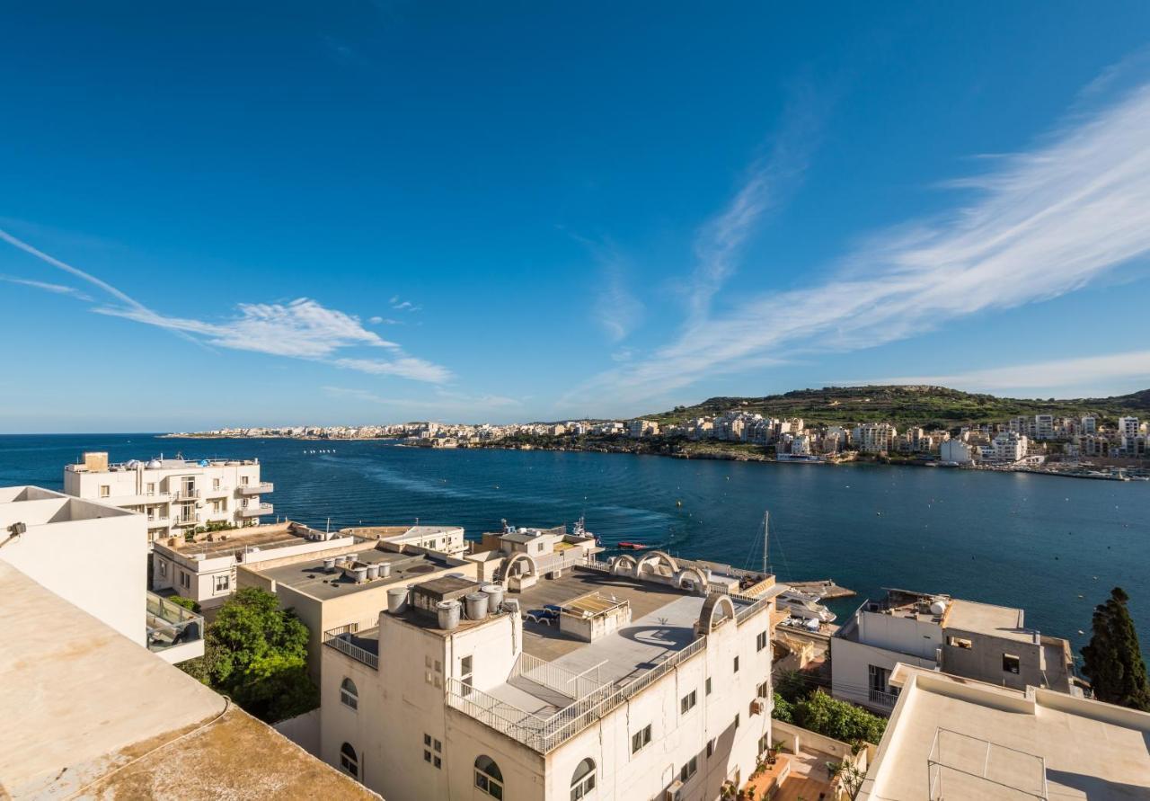 Bayview 2 Bedroom Seaview Apartment With Large Terrace With Panoramic Views - By Getawaysmalta St. Paul's Bay Exteriör bild